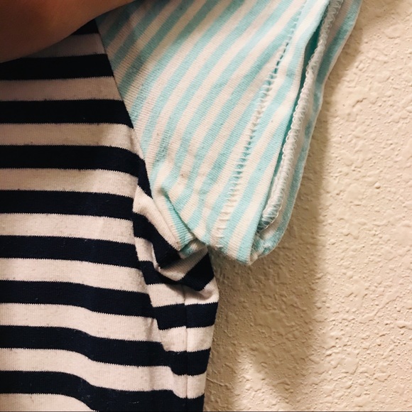 SO Black/White/Blue Perfect V-Neck Tee - Picture 3 of 5